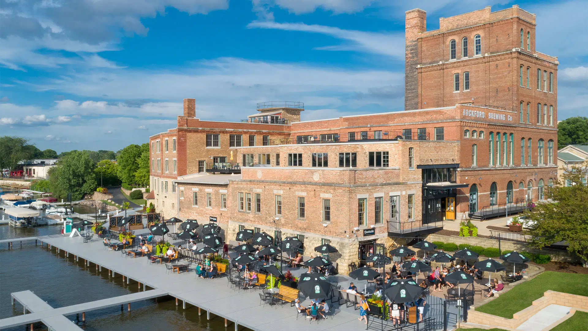 Historic preservation and design - Prairie Street Brewhouse dock and deck