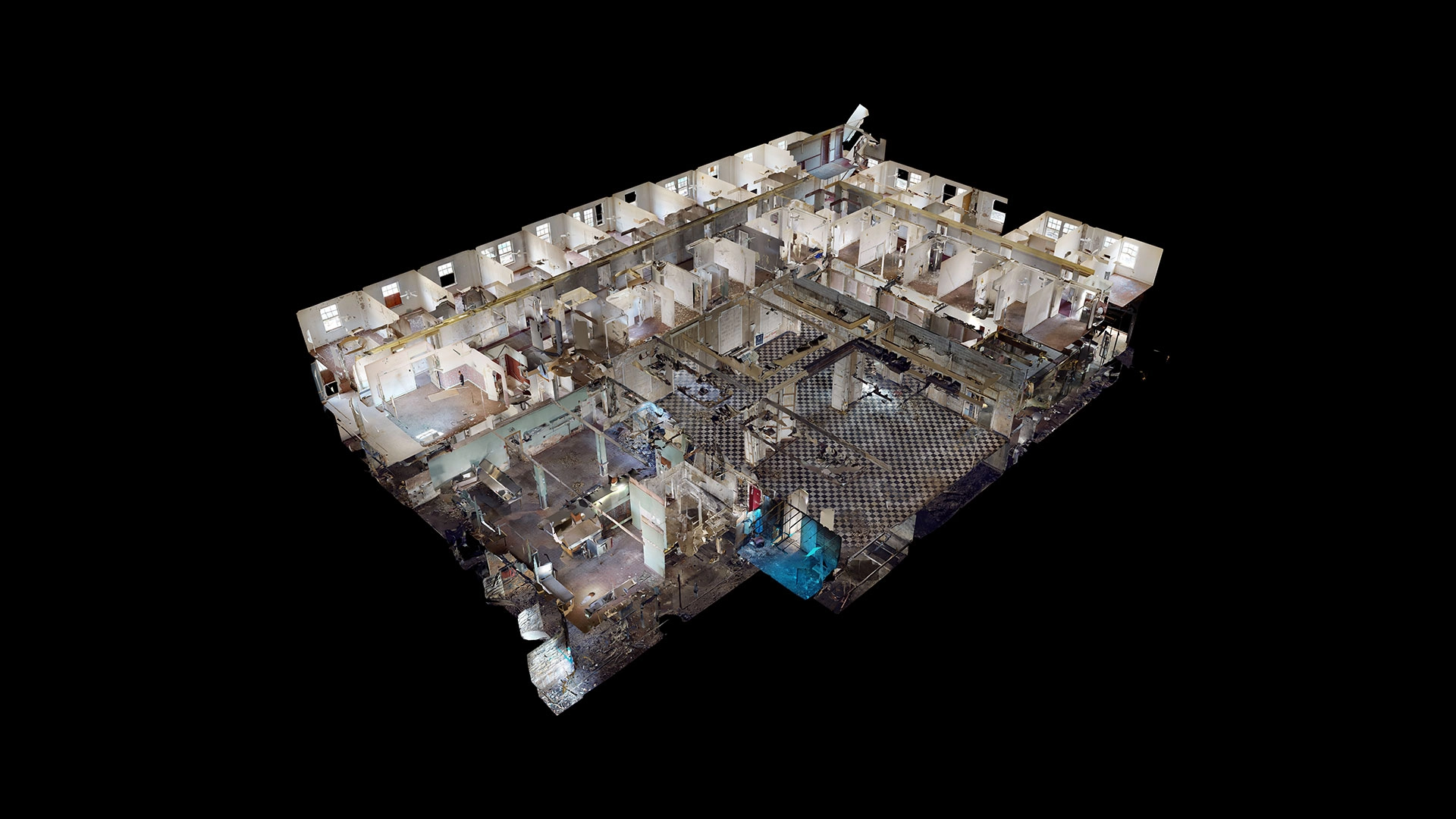 Rendered Dollhouse image of a redevelopment project